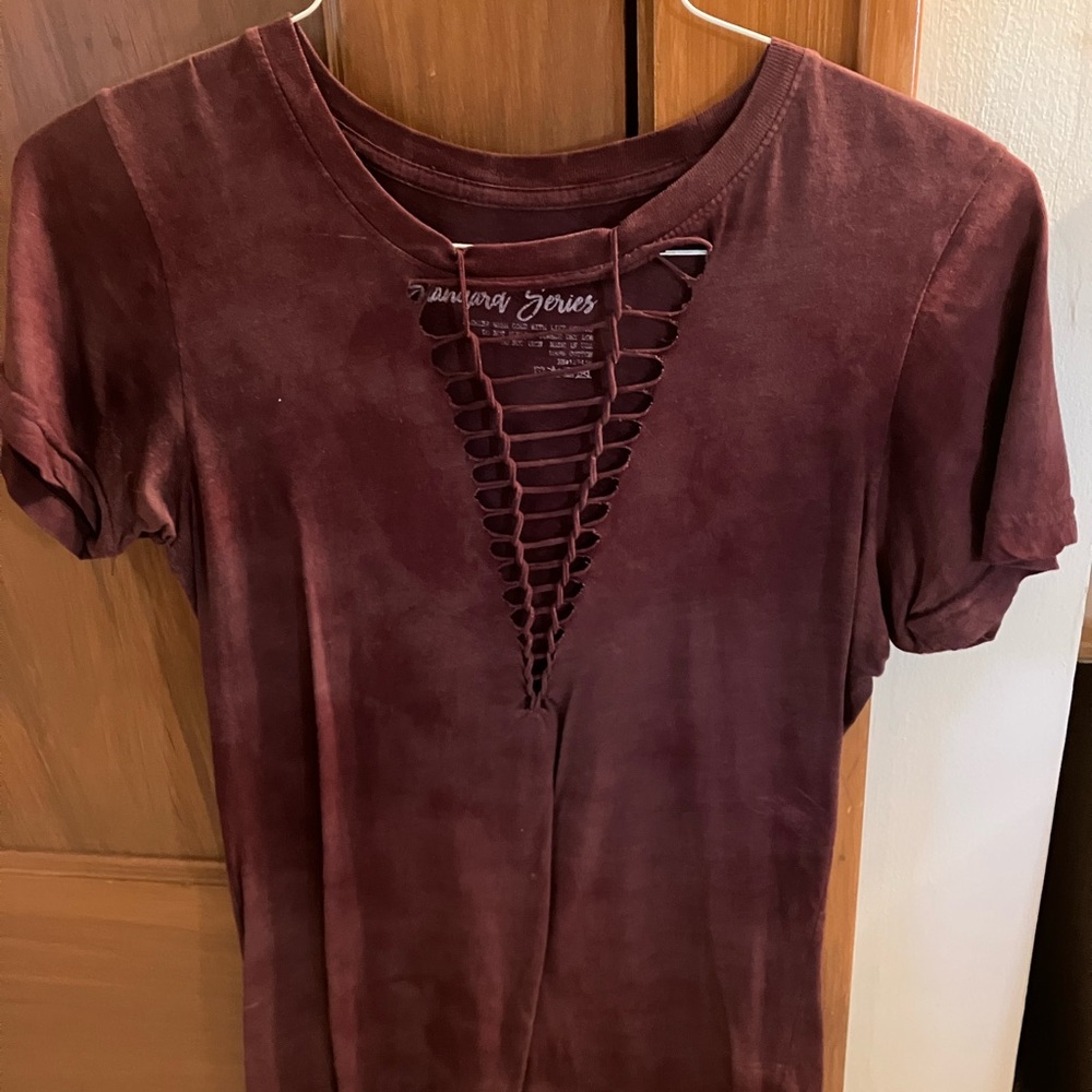 Women’s Affliction cutout shirt